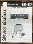 Kenwood KRC-312 Radio Service Manual *original*. Fixed Price $19.97.