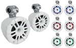 New Memphis Audio MXA62TW 6.5" Marine Tower Speakers W/ Leds, 1 Pair White. Fixed Price $349.95.