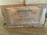 Vintage Motorola Manual Control Head 6CTM For 1946-1942 Chevrolet Sealed Box. Fixed Price $45.00.