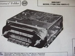 1957 Mercury 77BM, FEK-18805-C Radio Photofact. Fixed Price $10.00.