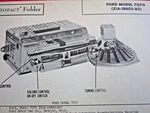 1947 Ford 7070 ( 51A-18805-B2 ) Radio Photofact. Fixed Price $12.50.