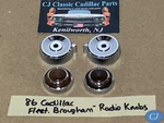 86 Cadillac Fleetwood Brougham Dash Radio Knobs Bezels Escutcheons Woodgrain. Fixed Price $74.99.