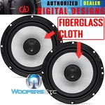 Dd Audio D-X6.5B Fiberglass 6.5" 245W Coaxial 2-WAY Silk Tweeters Car Speakers. Fixed Price $109.00.
