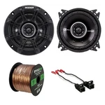 2X Kicker 4" 2-WAY Speakers, Metra Wire Harness, Enrock 14G 50FT. Fixed Price $78.99.