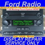 Repair Service 2006-2010 Ford Explorer Radio Display Only Am Fm Visteon. Fixed Price $55.00.