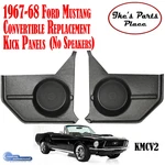 Custom Autosound KMCV2 67-68 Ford Mustang Convertible Kick Panels No Speakers. Fixed Price $124.95.