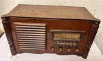 Vintage 1940 Firestone Chief 6 Tube Tabletop Radio Model S-7398-5 For Repair. Fixed Price $149.00.
