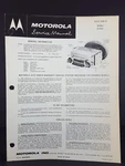 Motorola 1958 Chevrolet Auto Radio Service Manual Model CTA8X. Fixed Price $7.00.