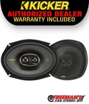 Kicker 51KSC69304 Series 6X9 Inch Triaxial Way Coaxial Speakers 150W Rms. Fixed Price $161.96.