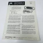 1960 Motorola Radio Service Manual Schematics Parts List CTM61XA Chevy Gm. Fixed Price $22.36.