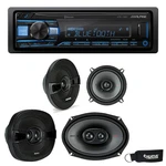 Alpine UTE-73BT Receiver No Cd Kicker 44KSS504 5.25" 44KSC69304 6X9" Speakers. Fixed Price $329.00.