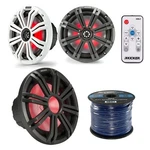 Marine 10" Subwoofer,led GRILL,8" Speakers Set ,kicker Remote. Fixed Price $505.90.