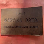 1941 Gm General Motors Service Data Auto Radios Manual Buick Cadillac Delco. Fixed Price $70.00.
