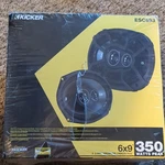 Kicker 6X9IN 3-WAY Car Speakers 75W Rms 350W Ohm 48ESC693. Fixed Price $88.00.