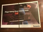 1986 Vintage 2PG Print For Panasonic RX-CD70 Stereo/cd Abbey Road End To. Fixed Price $14.95.