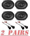 Pioneer TS-A6880F 4-WAY 6X8" 350W Car Speakers + Adapters Ford Vehicles. Fixed Price $181.99.