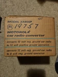Nors Motorola KM56P Automotive 6V/12V Voltage Booster. Fixed Price $100.00.