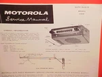 1958 Motorola Auto Car Am Radio Factory Service Shop Repair Manual Model 398X. Fixed Price $21.99.