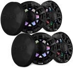 4X DS18 NXL-IQ6/BK 6.5" 2-WAY Marine Coaxial Speakers Rgb Led Light Grills Black. Fixed Price $698.30.