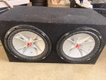 Prebuilt Kicker 12 Subwoofer Box. Fixed Price $200.00.