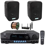 Pyle Audio Radio 200W Receiver, 2X 3.5" 300W Waterproof Speakers, Mic System. Fixed Price $288.99.