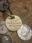 1967 Chevrolet El Camino, Brass Key Fobs. Fixed Price $14.95.