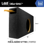 0.60 Ft 32HZ Ported Enclosure Box For Jl Audio 10" (10TW3) Car Subwoofer. Fixed Price $199.99.