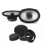 Alpine S2-S69C Speakers & Stinger RKFR69 Roadkill Rings 6X9" 4 Pairs Total. Fixed Price $379.99.