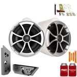Wet Sounds ICON8W-X 8" White Fixed Tower Speakers With Malibu G5 Adapters. Fixed Price $1129.99.
