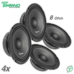 4X Timpano Shallow Mount 6.5" Pro Audio Speakers TPT-MB6-8 Slim Ohm 2400 Watts. Fixed Price $99.80.