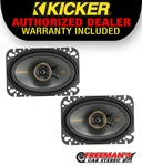 Kicker 51KSC4604, Series 4X6" 2-WAY Ohm Coaxial Speakers Pair. Fixed Price $84.96.