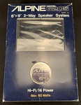 Vintage Late 1980'S Alpine 6205 6"X9" 2-WAY Speaker System 30W Made Japan. Fixed Price $250.00.