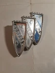 Original 1960 64 Buick Lesabre Invicta Grille Emblem 1193359 Tri-shield Badge. Fixed Price $90.00.