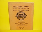 1959 Chevrolet Impala Truck Delco Am Radio Autronic Eye Service Manual Original. Fixed Price $44.99.