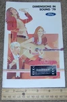 1979 Ford Sound Systems Radio Stereo Tape Dealer Sales Brochure Catalog Nos. Fixed Price $7.99.