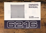 Alpine Model 6216 Speaker Owners / User Manual *original*. Fixed Price $9.97.