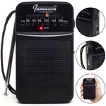 *new* Jameson Electronics Am/fm Pocket Portable Battery Operated Black Radio. Fixed Price $16.95.