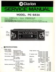 Service Manual For Clarion PE-683A Auto Car Radio Am Fm Cassette. Fixed Price $13.94.