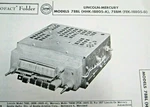 1957 Lincoln 78BL, Mercury 78BM Town Country Radio Photofact. Fixed Price $10.00.