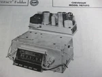 1957 Chevrolet 987693 Radio Photofact. Fixed Price $12.50.