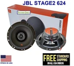 Jbl STAGE2 624 6.5" 6-1/2 Inch Car Audio 2-WAY Coaxial Speakers 240W Max. Fixed Price $59.95.