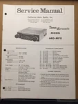 Original Service Manual California Auto Radio 640-MPX Car Boman Astrosonix. Fixed Price $12.98.