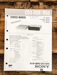 Sony CDX-R66 CDX-R88 Player Preliminary Service Manual *original*. Fixed Price $14.97.