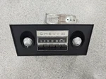 1966 1967 Chevy Ii Nova Am Radio 986522 With Rear Plug, Mount, Bezel And Knobs. Fixed Price $125.00.