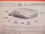 1953 Lincoln Capri Cosmopolitan Mercury Convertible Am Radio Service Shop Manual. Fixed Price $14.99.