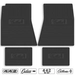 64-72 Cutlass And 442 Custom Rubber Floor Mats Choose Color Logo. Fixed Price $229.00.