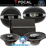 3PKG Focal R690C 6X9" R165C 6.5" Coaxial Speakers + R4280 4-CHANNEL Amplifier. Fixed Price $569.99.