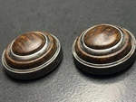 1977 - 1984 Cadillac De Ville El Dorado Brougham Woodgrain Radio Knob Set. Fixed Price $28.00.