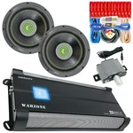 Gravity WZ6000.1D 6000W Class Bass Amp + 2X Subwoofers 12" Ga Kit. Fixed Price $569.99.