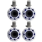 4X Kicker KMTCXL65 6.5" 300 Watts Power White Led Tower System Speaker. Fixed Price $1699.92.
